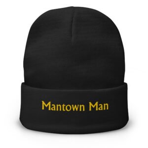 ManTown Man Embroidered Beanie